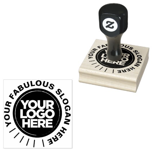 デザインあなたのビジネスモダンロゴゴムのスタンプ ラバースタンプ (押印)