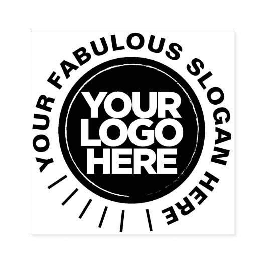 デザインあなたのビジネスモダンロゴゴムのスタンプ ラバースタンプ (インプリント)