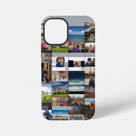 デザインあなたの夢カスタマイズ可能な写真コラージュ iPhoneケース (裏面)