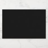 デザインあなたの夢 – 3x2黒無地の食品ラベル フードラベル (シングルラベル)