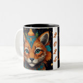 デザインあなたの愛する人のための完璧なマグカップ。 ツートーンマグカップ (正面左)