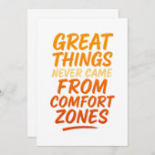 デザインあなたの運命 – やる気を起こさせるタイポグラフィ 招待状 (正面/裏面)