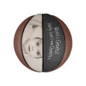 デザインあなたカスタムのパーソナライズされた父の日 ミニバスケットボール (縦)