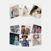 デザインあなたカスタム自身のパーソナライズされた写真9 アクリルサイン (正面)