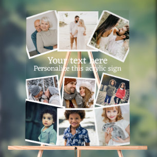 デザインあなたカスタム自身のパーソナライズされた写真9 アクリルサイン