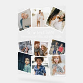 デザインあなたカスタム自身のパーソナライズされた写真9 アクリルサイン (傾斜)