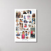 デザインあなたカスタム自身のパーソナライズされた27写真 キャンバスプリント (正面)