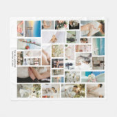 デザインあなたカスタム自身のパーソナライズされた31写真 フリースブランケット (正面(横))