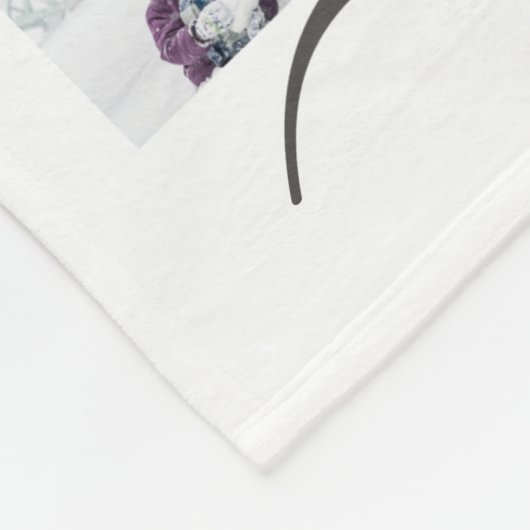 デザインあなたカスタム自身の愛31パーソナライズされた写真 フリースブランケット (角)