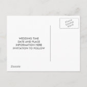 デザインあなた保の穏やかさと日付の保存 案内ポストカード (裏面)