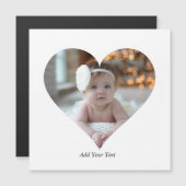 デザインあなた独身の自身のハート形の写真 (正面/裏面)