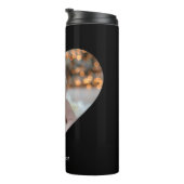 デザインあなた独身の自身のハート形の写真 タンブラー (回転右)