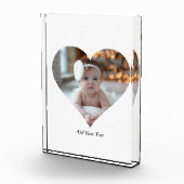 デザインあなた独身の自身のハート形の写真 フォトブロック (右)