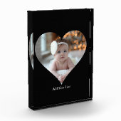 デザインあなた独身の自身のハート形の写真 フォトブロック (左)