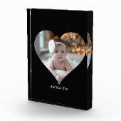 デザインあなた独身の自身のハート形の写真 フォトブロック (右)