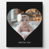 デザインあなた独身の自身のハート形の写真 フォトプラーク (正面)