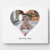 デザインあなた独身の自身のハート形の写真 フォトプラーク (正面)