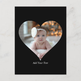 デザインあなた独身の自身のハート形の写真 ポストカード