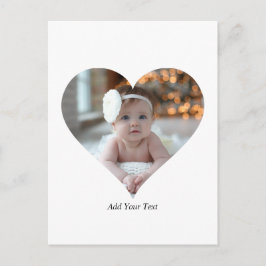 デザインあなた独身の自身のハート形の写真 ポストカード