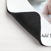 デザインあなた独身の自身のハート形の写真 マウスパッド (コーナー)