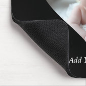 デザインあなた独身の自身のハート形の写真 マウスパッド (コーナー)