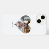 デザインあなた独身の自身のハート形の写真 Case-Mate iPhoneケース (裏面 (横))