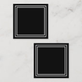 デザインあなた縁どのブ無地のラック スクエア名刺 (正面/裏面)