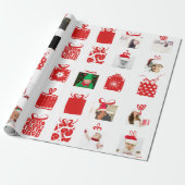 デザインあなた自身のカスタム写真テーマのクリスマス ラッピングペーパー (アンロールド)