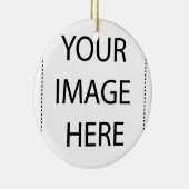 デザインあなた自身のベビーボディスーツ セラミックオーナメント (右)