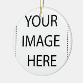 デザインあなた自身のベビーボディスーツ セラミックオーナメント (左)