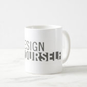 デザインあなた自身のマグ コーヒーマグカップ (正面右)