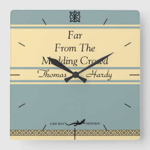 デザインあなた自身のレトロブックカバー時計 スクエア壁時計