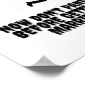 デザインおもしろい_花嫁が新郎を追う_パニックに陥らない_1 ポスター (角)