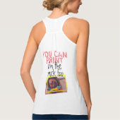 デザインお前のタンクトップ!写真パーソナライズされたTシャツ タンクトップ (裏面)