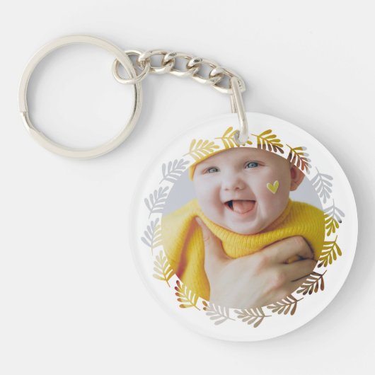 デザインお客様自身の種類パーソナライズされた キーホルダー (正面)