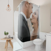 デザインお結婚客様のフォトシャワーカーテン シャワーカーテン