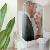 デザインお結婚客様のフォトシャワーカーテン シャワーカーテン