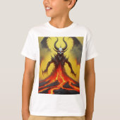 デザインから現れる凶暴な死の金属獣 Tシャツ (正面)