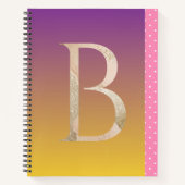 デザインかわいらし水玉模様模様 ノートブック (正面)