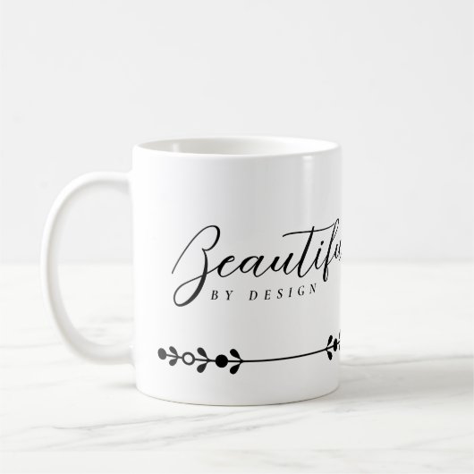 デザインが美しいマグカップです。 コーヒーマグカップ (左)