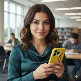 デザインこの金ゴールドで自分の名前 iPhone 16 PROケース