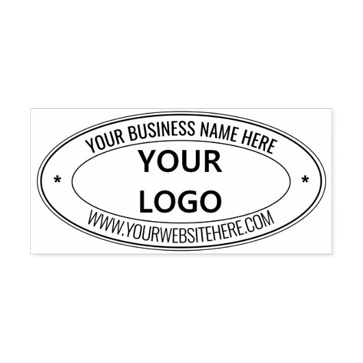 デザインご自身のビジネス向け楕円形Sels-inking stamp セルフインキングスタンプ (デザイン)