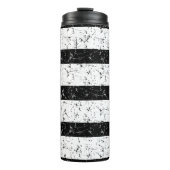 デザインされたゴージャスな白黒ろうけつ染め タンブラー (正面)