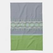 デザインされたストライプ装飾 キッチンタオル (縦)