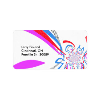 デザインされたラベルとアーモダントスタイル ラベル