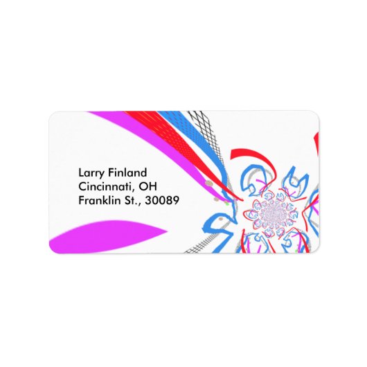 デザインされたラベルとアーモダントスタイル ラベル (正面)