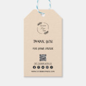 デザインつるラベル、衣類ラベルおよびラ気にベル ギフトタグ (正面)