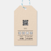 デザインつるラベル、衣類ラベルおよびラ気にベル ギフトタグ (裏面)