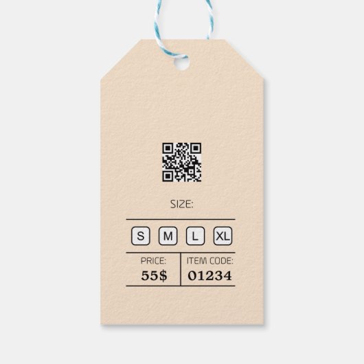 デザインつるラベル、衣類ラベルおよびラ気にベル ギフトタグ (裏面)