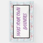 デザインでのベビーシャワーなどのバナー 横断幕 (縦)